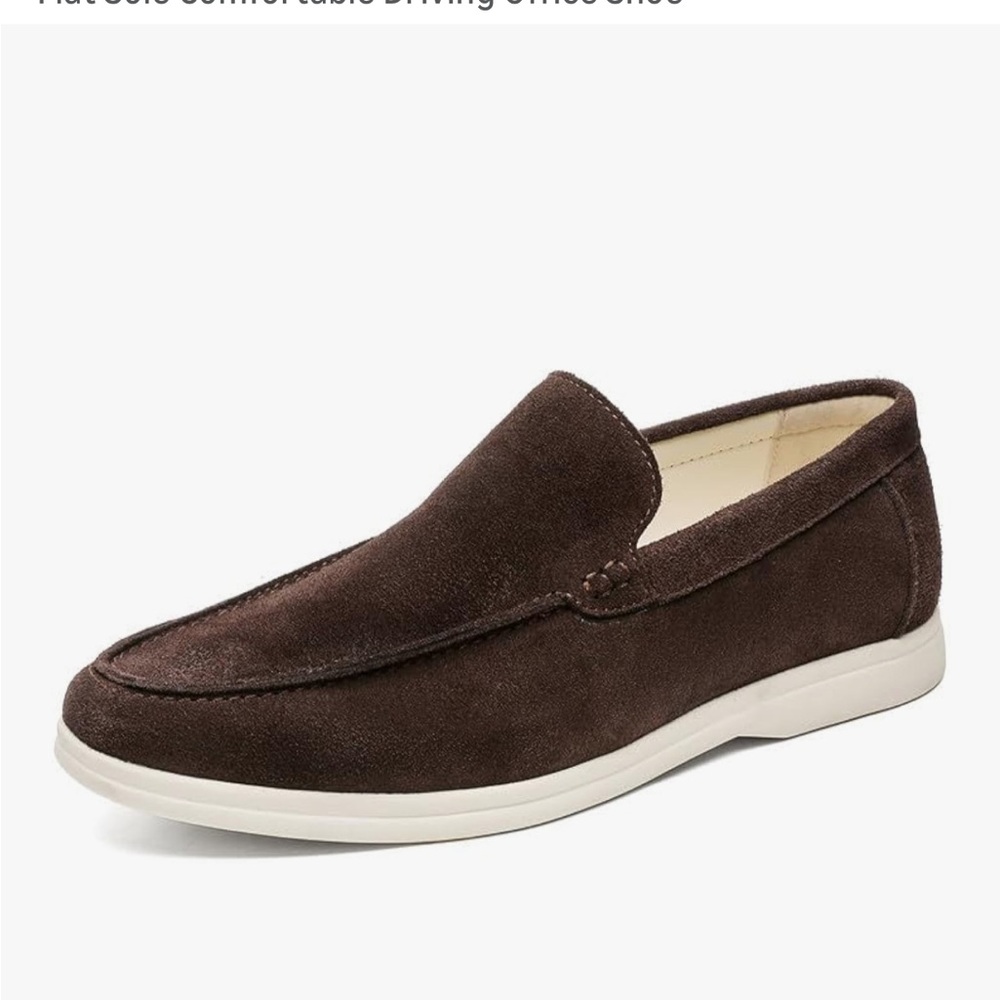 Men's Brown Suede Loafers Santimon size 8